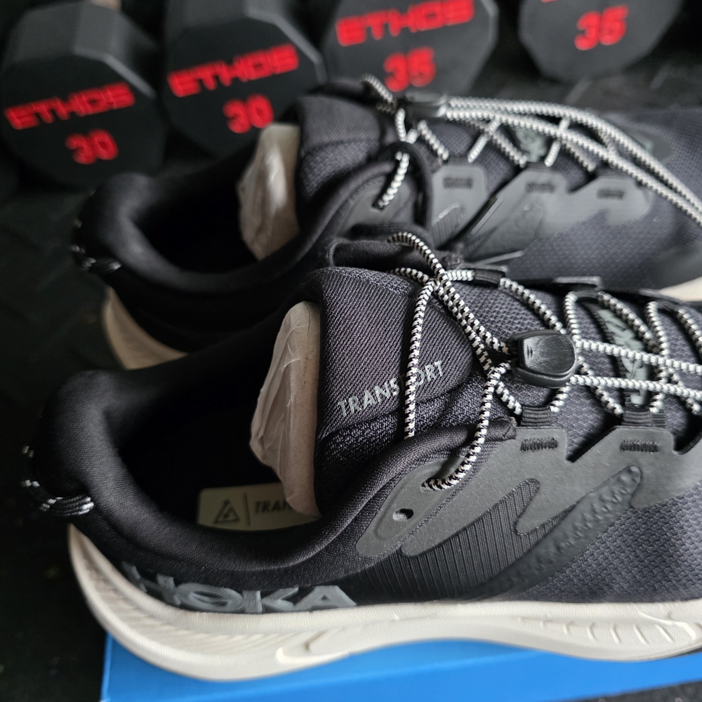 NEW Hoka Men's Transport Black Running Shoes - Picture 8 of 9